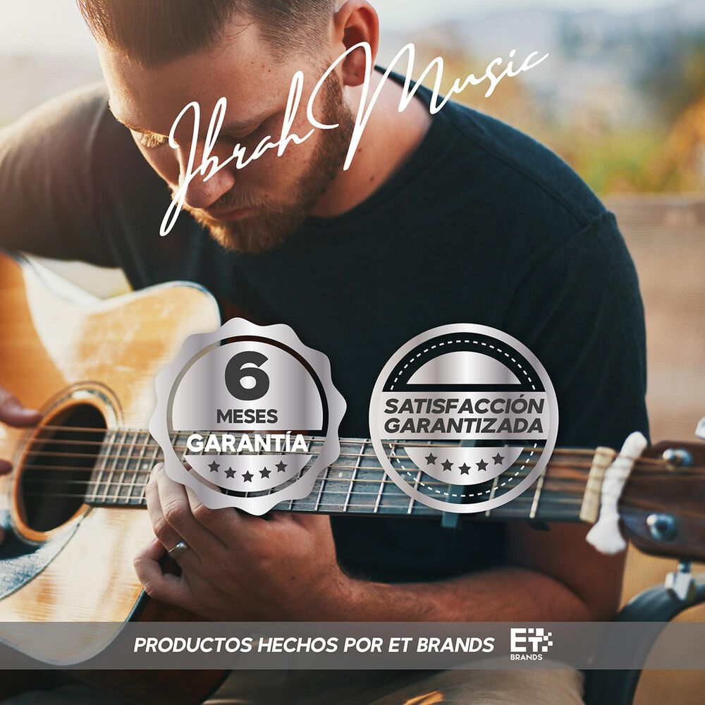 Guitarra Ac&uacute;stica Cl&aacute;sica Ibrah 39 Pulgadas Colores + Funda image number 17.0